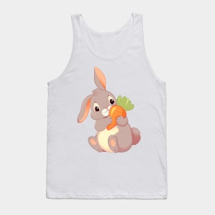 Cute bunny with carrot Tank Top